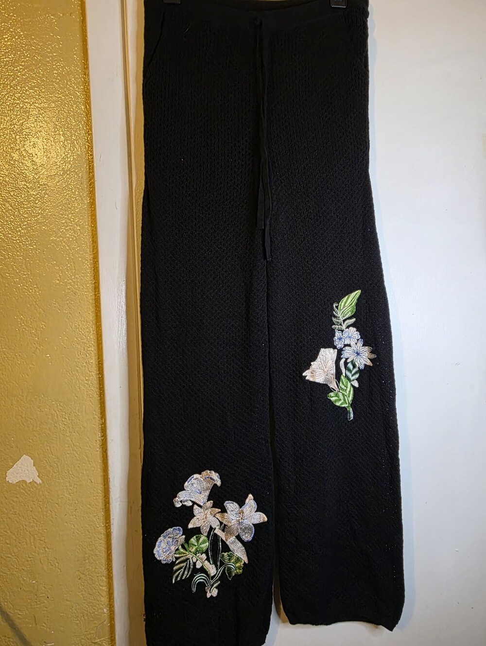 Ranna GILL SUMMER Long Mesh Pant With Shortd Under Sz Small Cotton